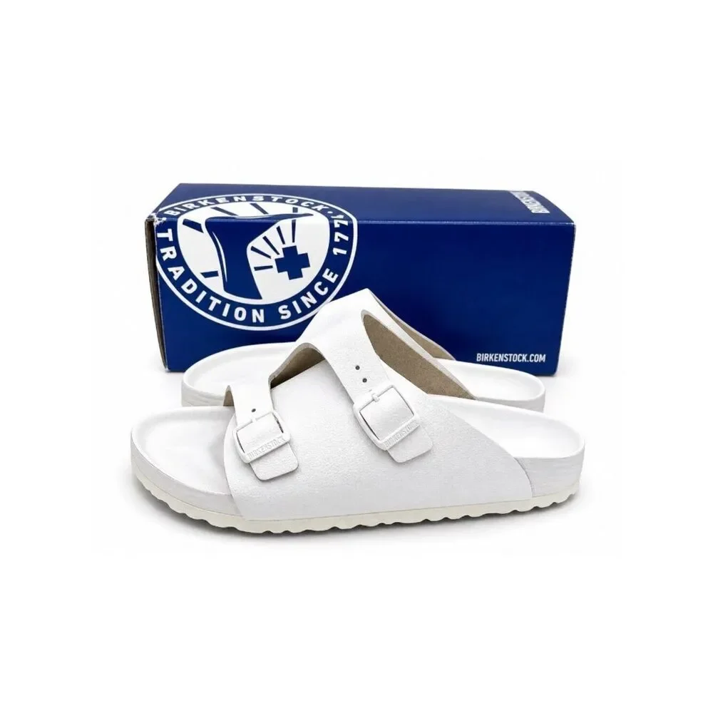 Birkenstock Zurich Exquisite Leather Sandals EU 41 White Leather